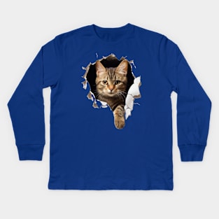 Cathole! (just an expression) Kids Long Sleeve T-Shirt